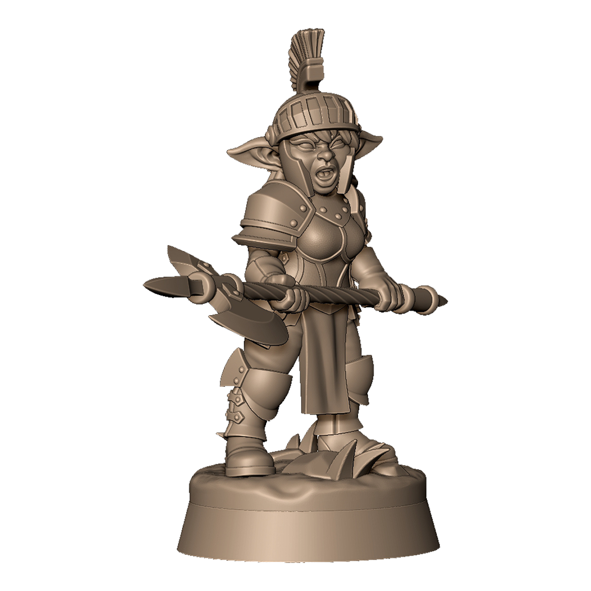 Goblin Female Guard 2 by Menagerie Miniature