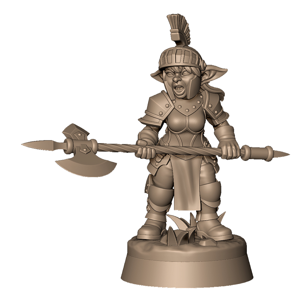 Goblin Female Guard 2 by Menagerie Miniature