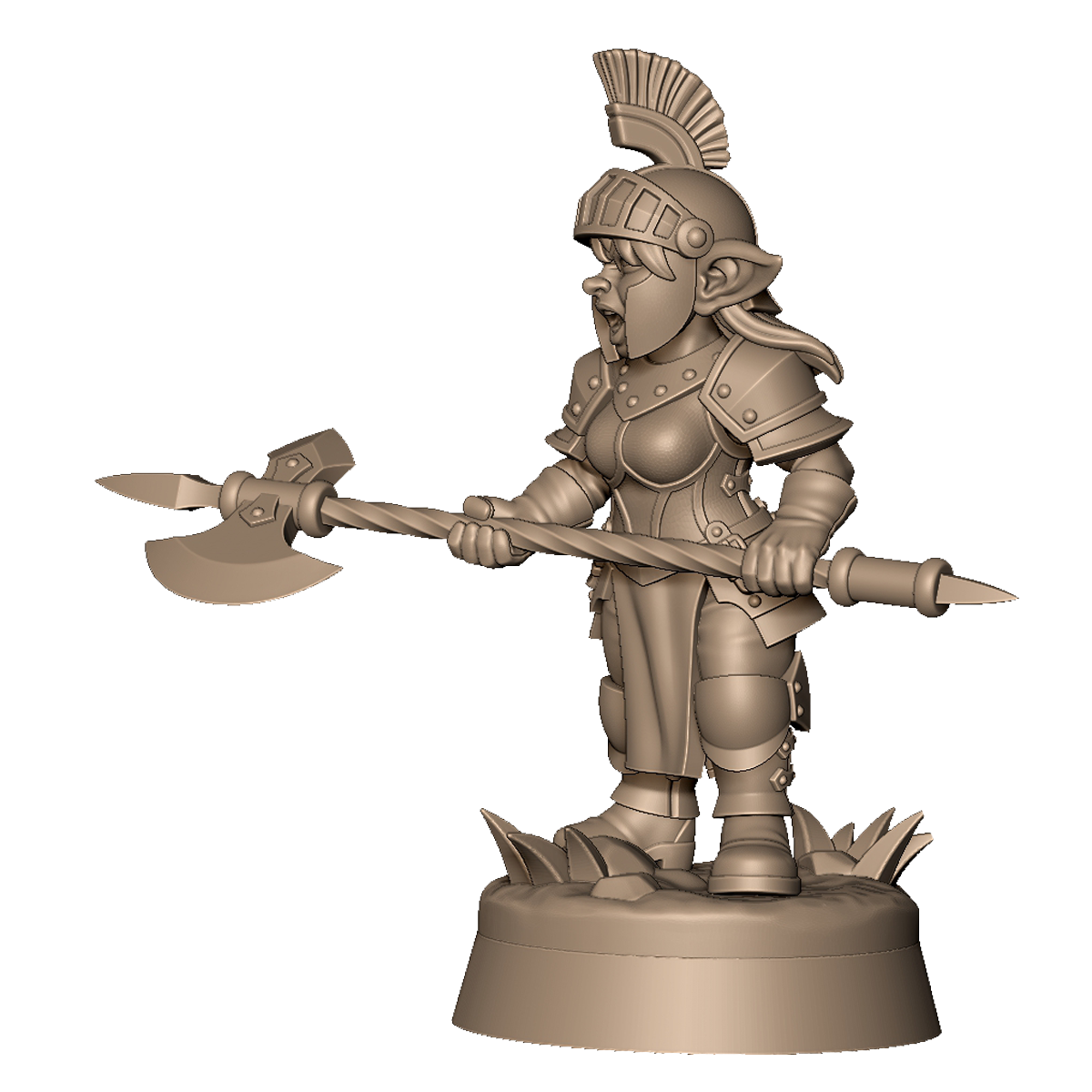 Goblin Female Guard 2 by Menagerie Miniature