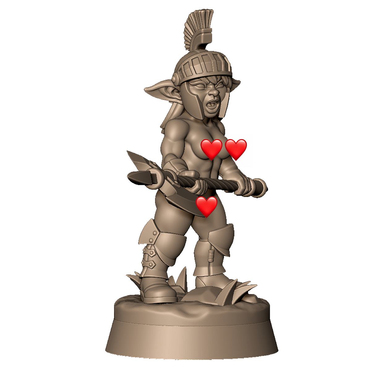 Goblin Female Guard 2 by Menagerie Miniature