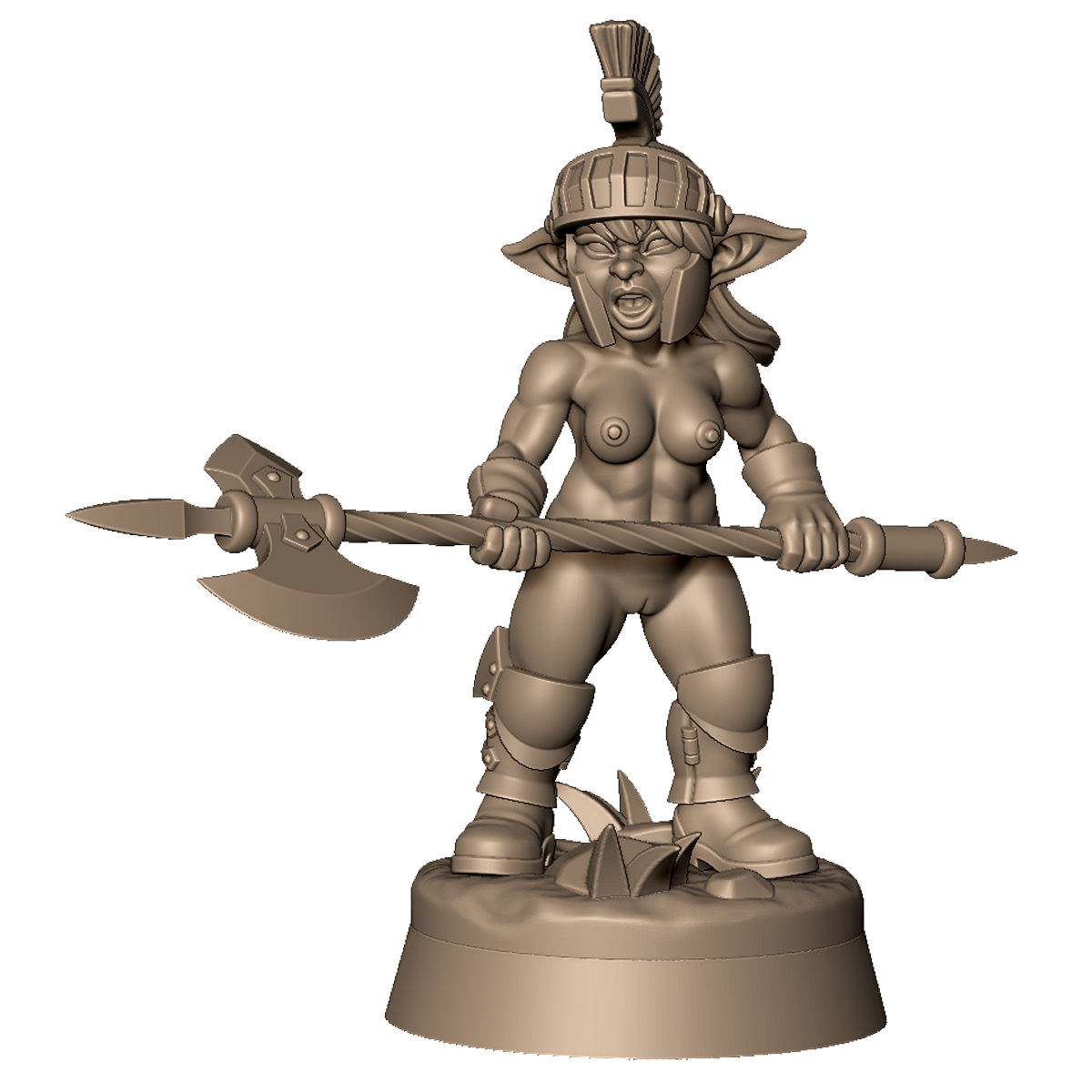 Goblin Female Guard 2 by Menagerie Miniature