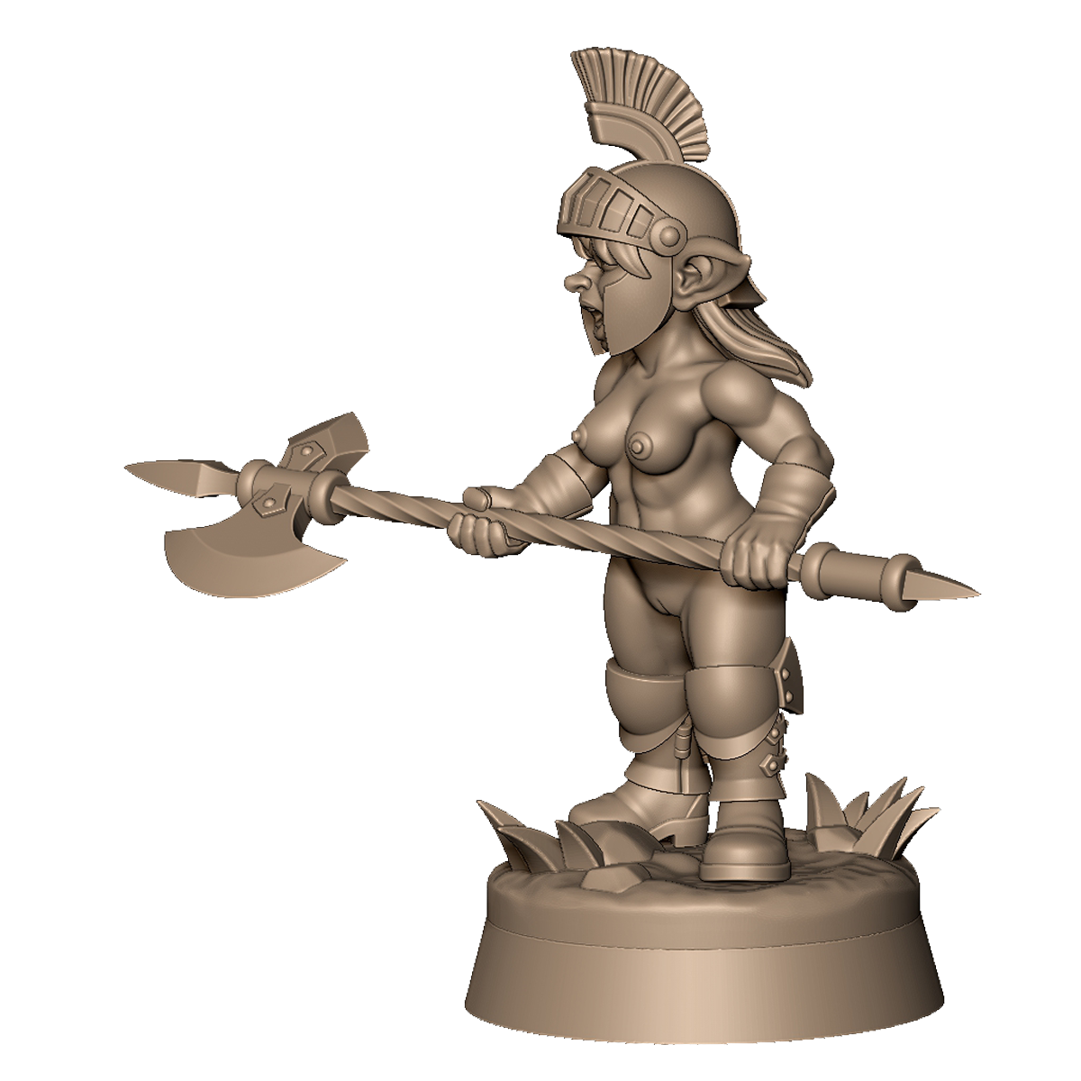 Goblin Female Guard 2 by Menagerie Miniature