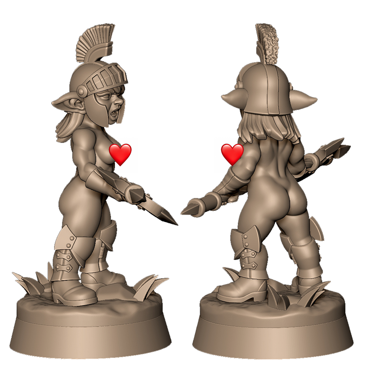 Goblin Female Guard 2 by Menagerie Miniature