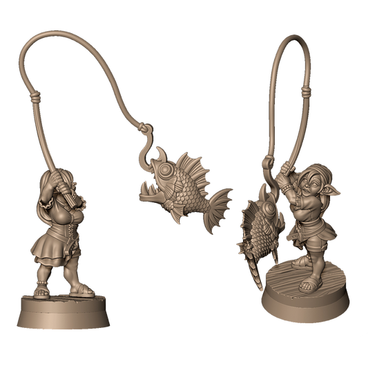 Goblin Fisher Lady by Menagerie Miniature