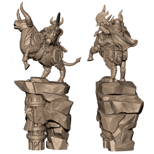 Dwarven Golden Bull Cavalry by Menagerie Miniature