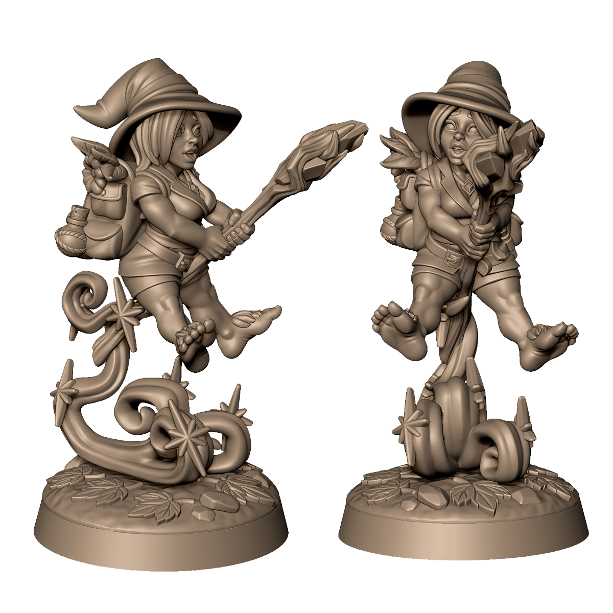 Halfling Mage 1 by Menagerie Miniature