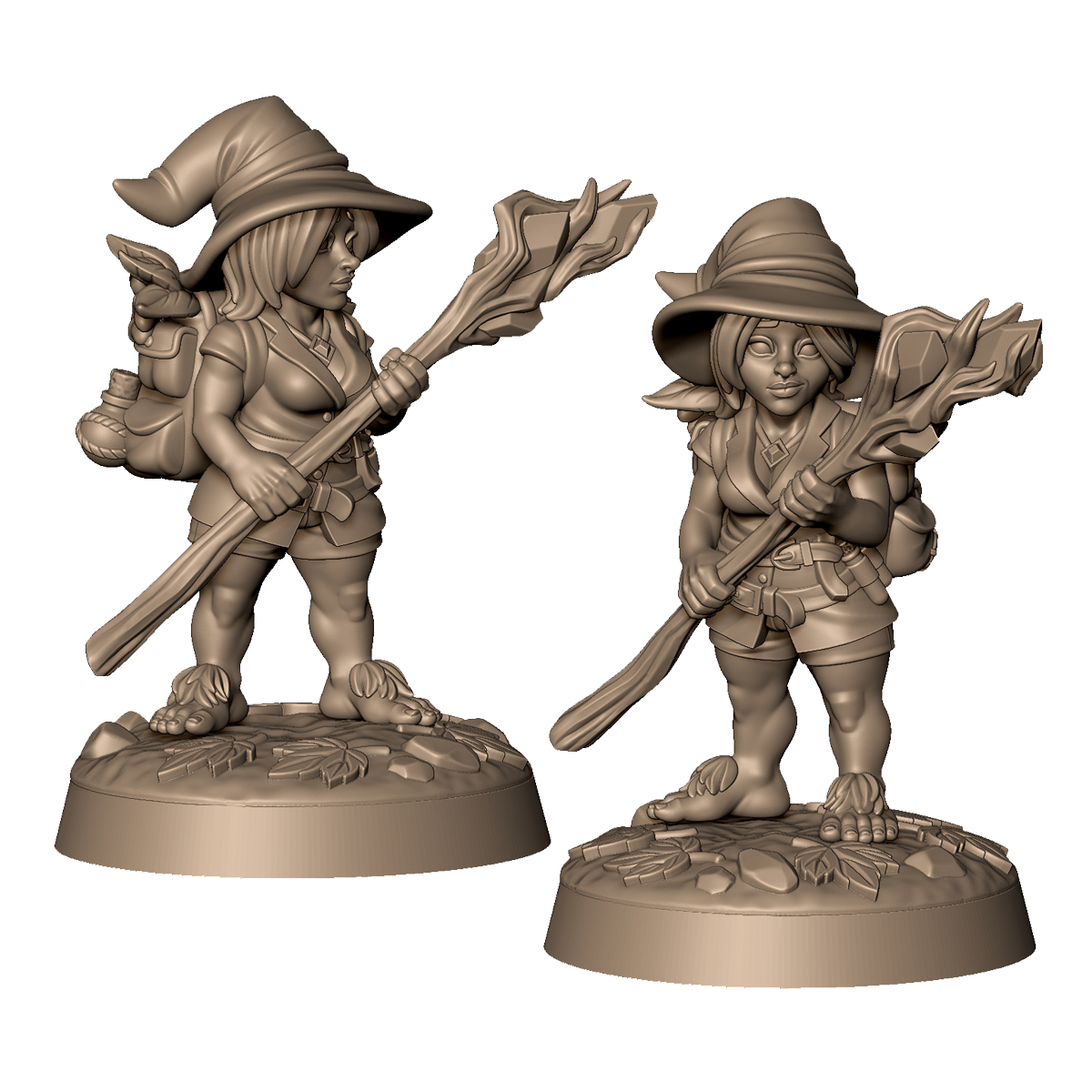 Halfling Mage 2 by Menagerie Miniature