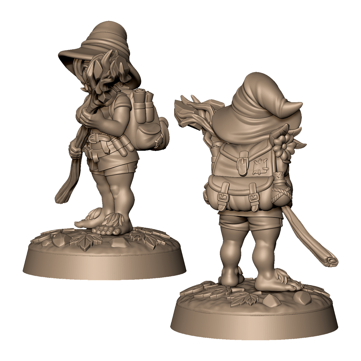 Halfling Mage 2 by Menagerie Miniature