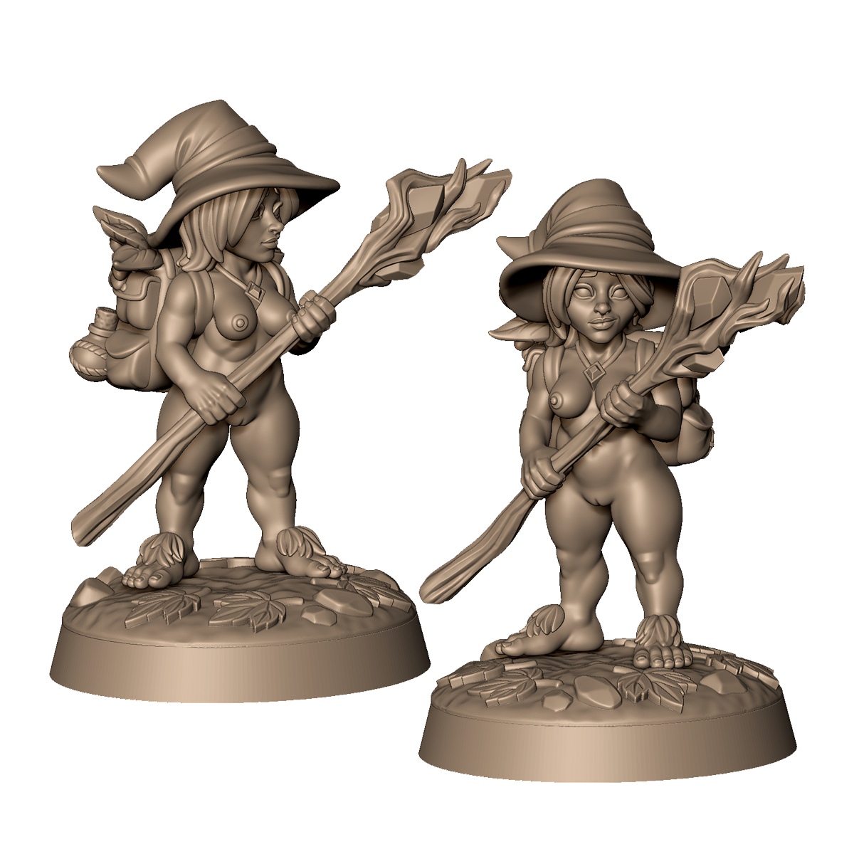 Halfling Mage 2 by Menagerie Miniature