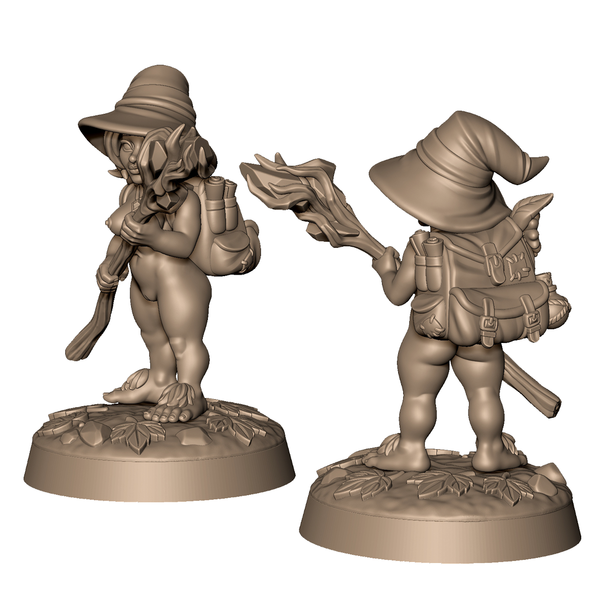 Halfling Mage 2 by Menagerie Miniature