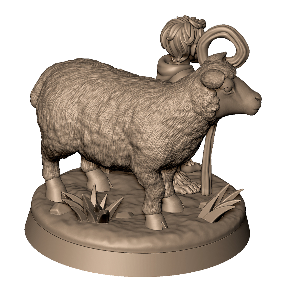 Halfling Shepherd 1 by Menagerie Miniature