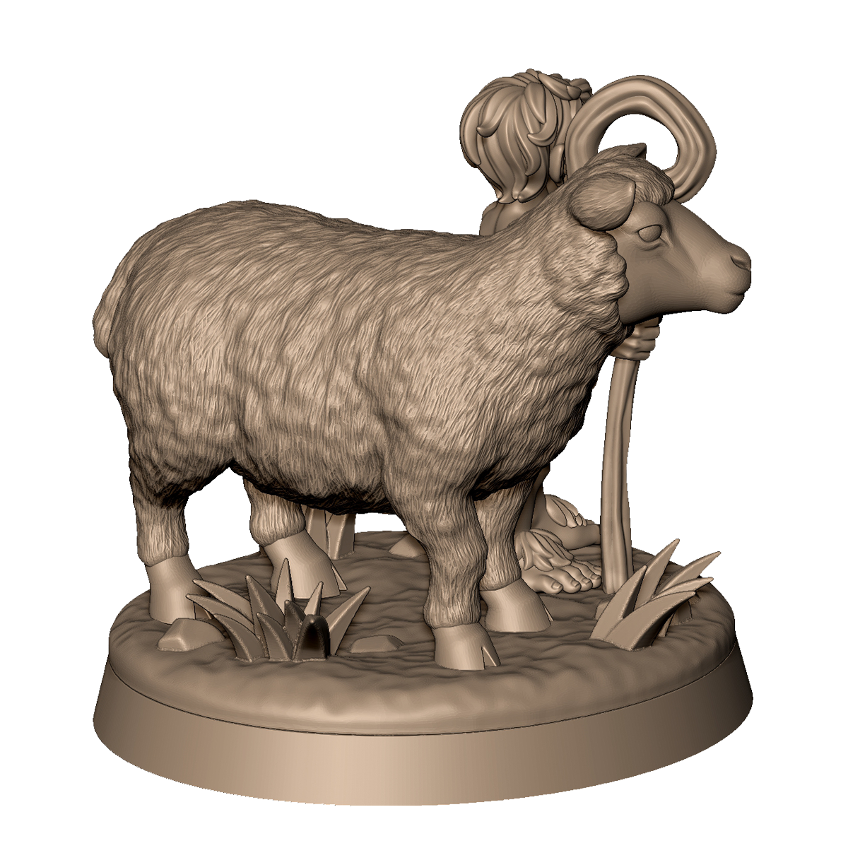 Halfling Shepherd 1 by Menagerie Miniature