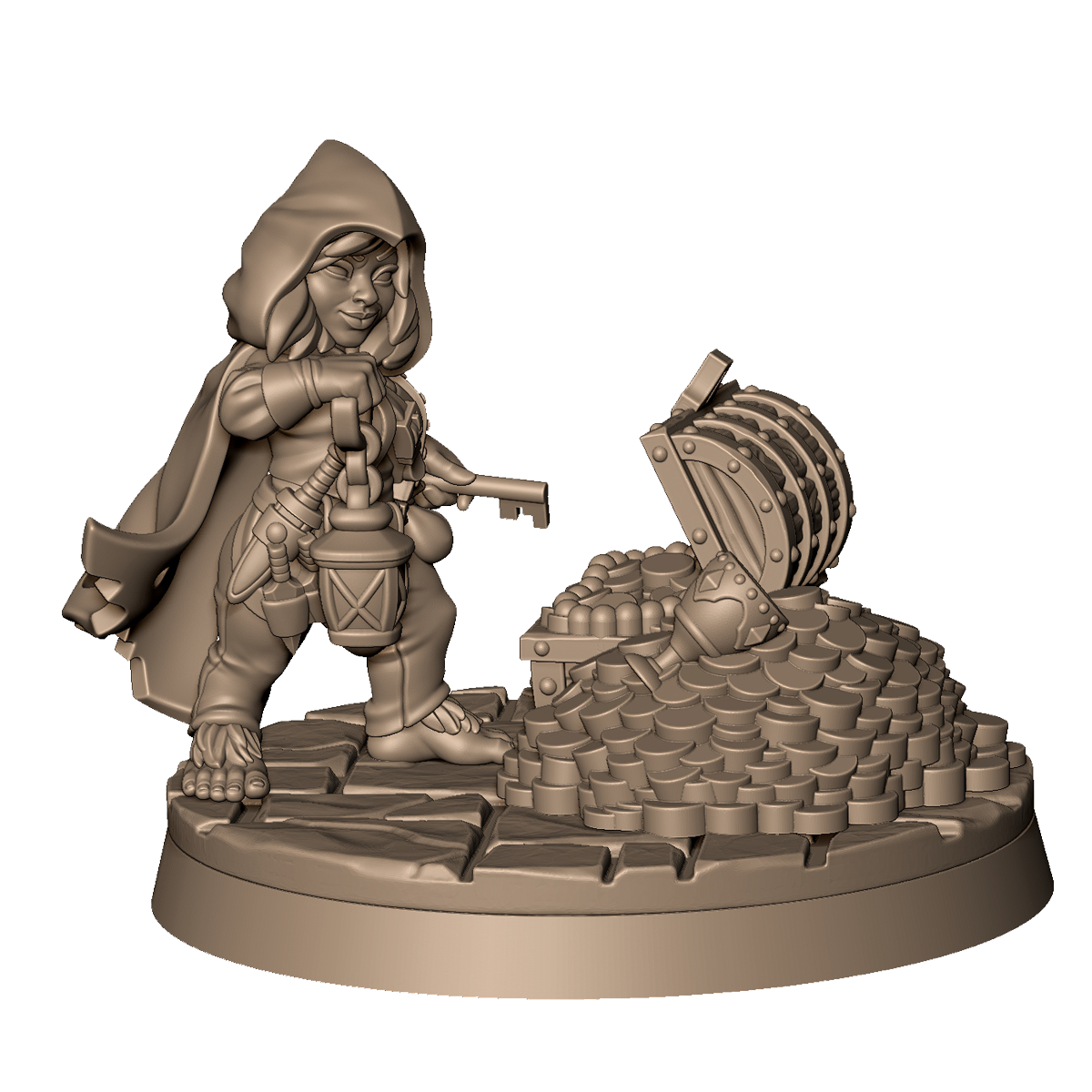 Halfling Thief 1 by Menagerie Miniature