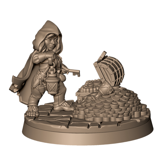 Halfling Thief 1 by Menagerie Miniature