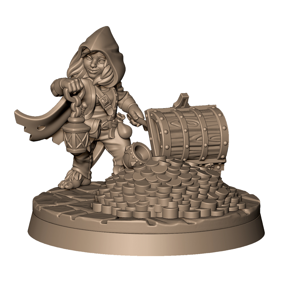 Halfling Thief 1 by Menagerie Miniature