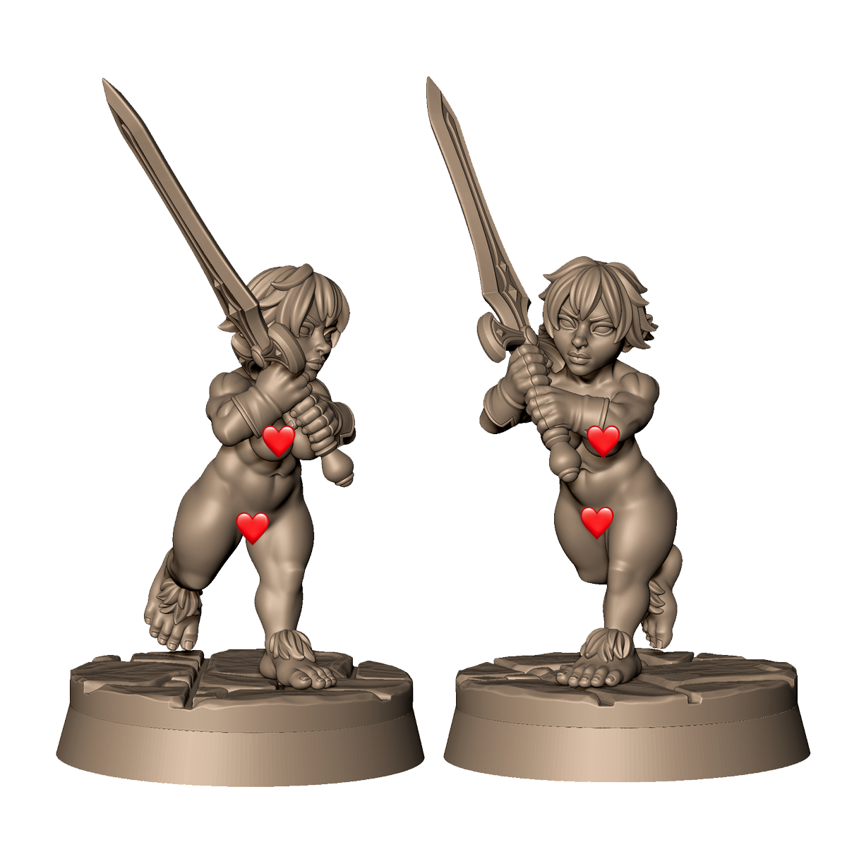 Halfling Warrior 2 by Menagerie Miniature