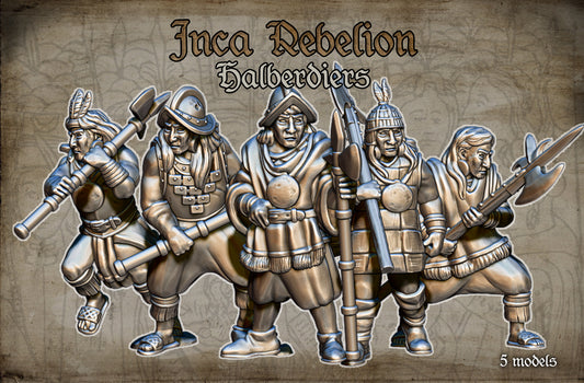 Inca Helbardiers by Red Copper Miniatures