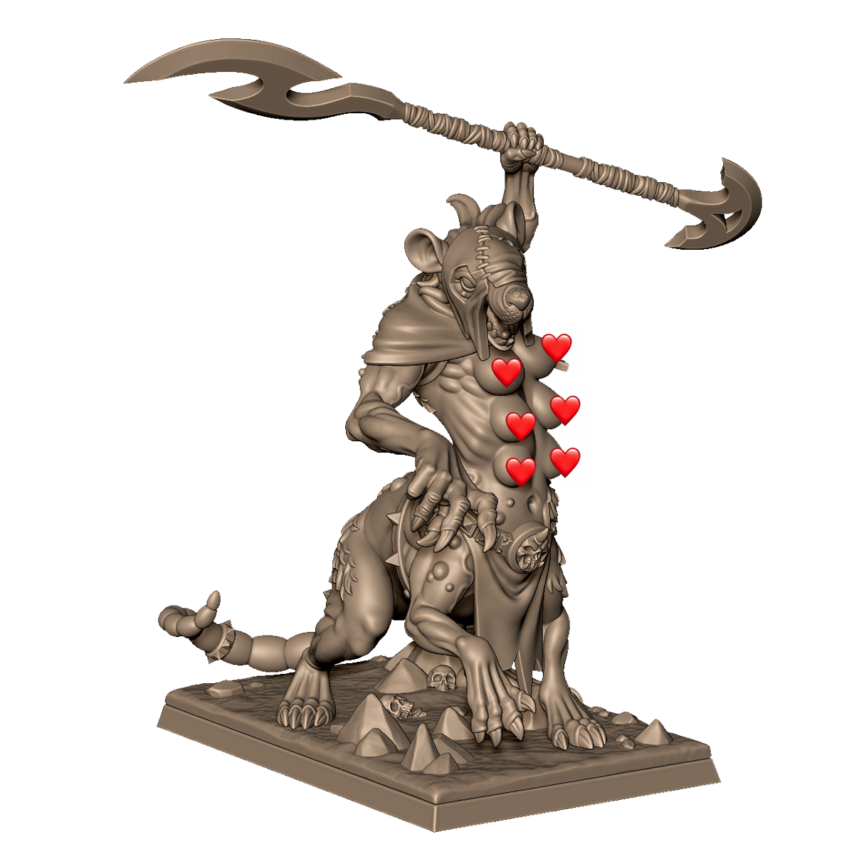 Rat Folk Hellpit Abomination by Menagerie Miniature