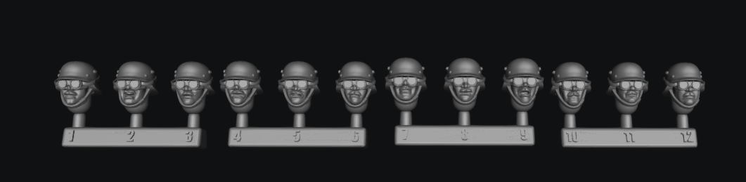Afrika Korps Head Swap Option Schutzen by W3 Wargaming