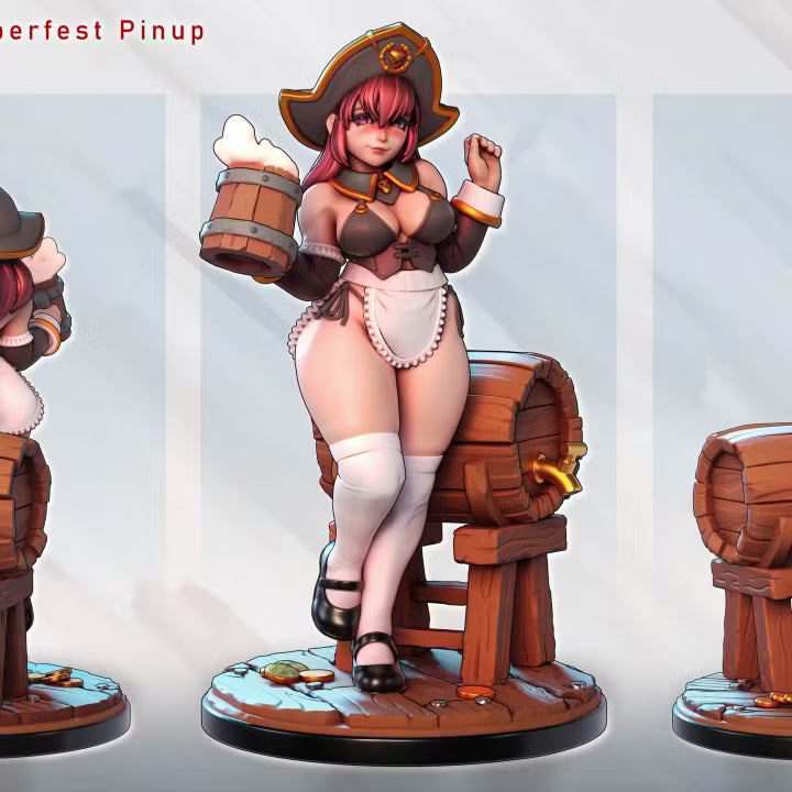 Hilda Hops – Oktoberfest Pinup by Gaz Minis