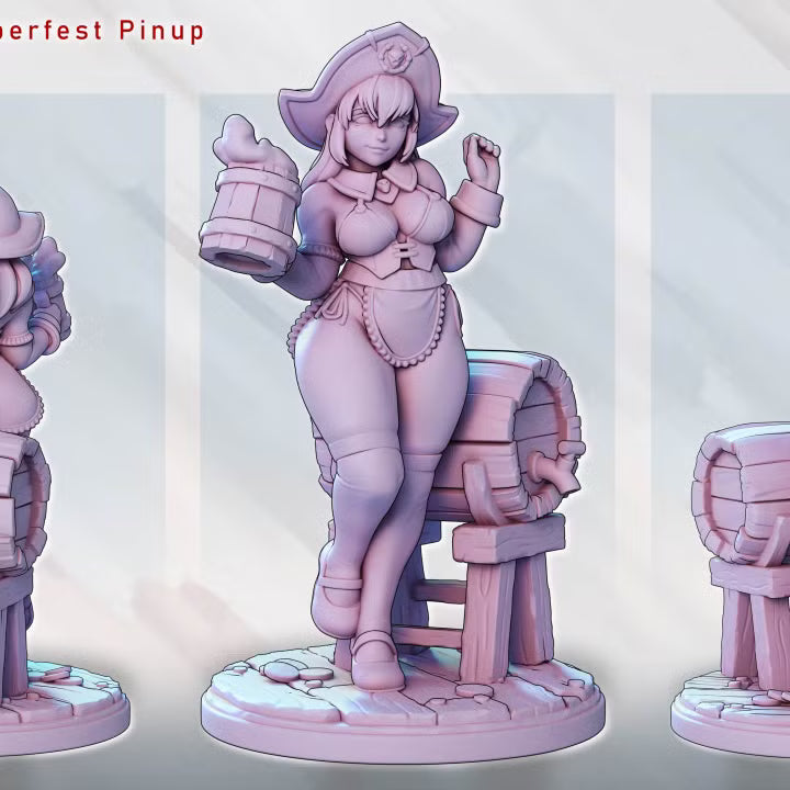 Hilda Hops – Oktoberfest Pinup by Gaz Minis