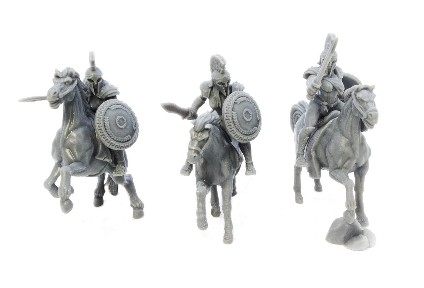 Spartan Cavalry with helmets and swords