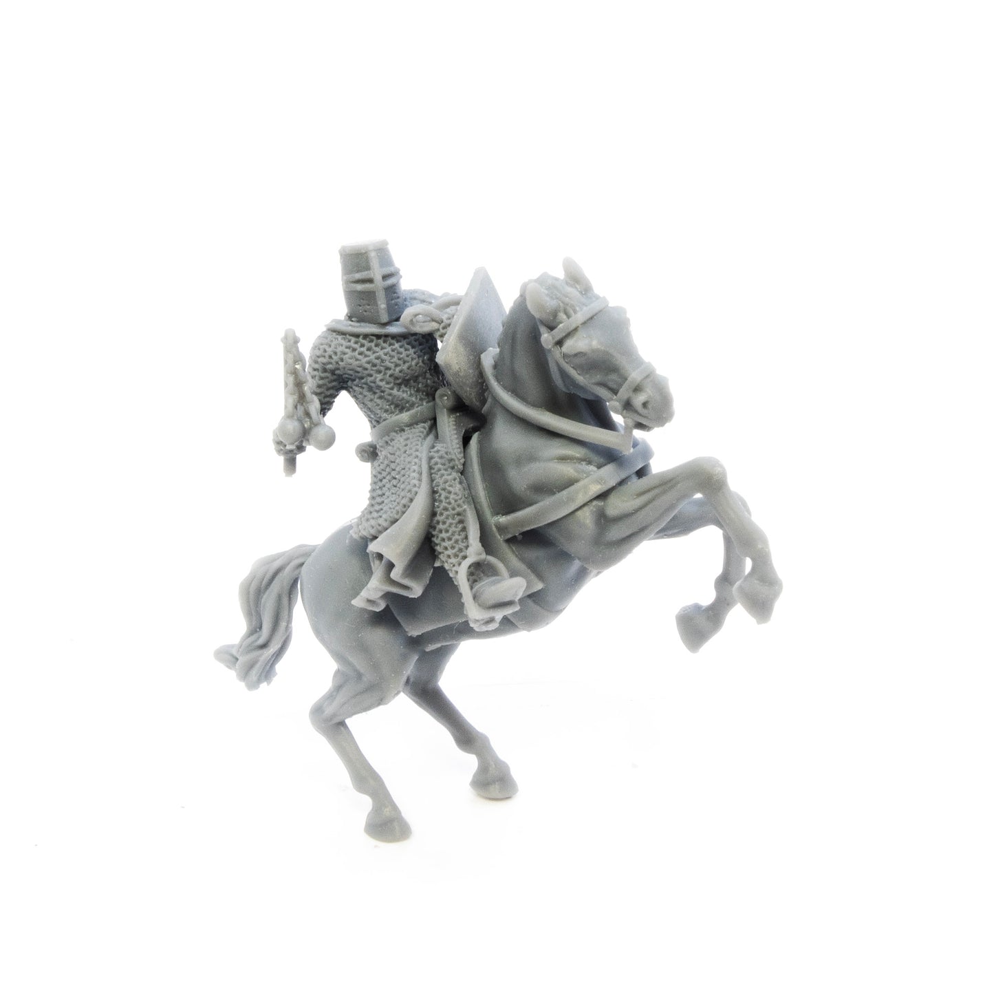 Mounted knight with flail