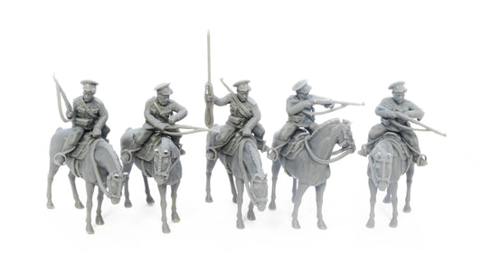 Great War Mounted Cossacks with Rifles.