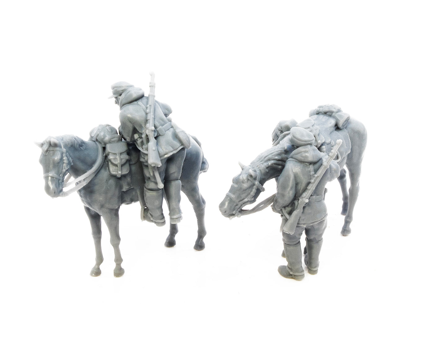 Late War German Cavalry Horse Handlers by Just Some Miniatures.