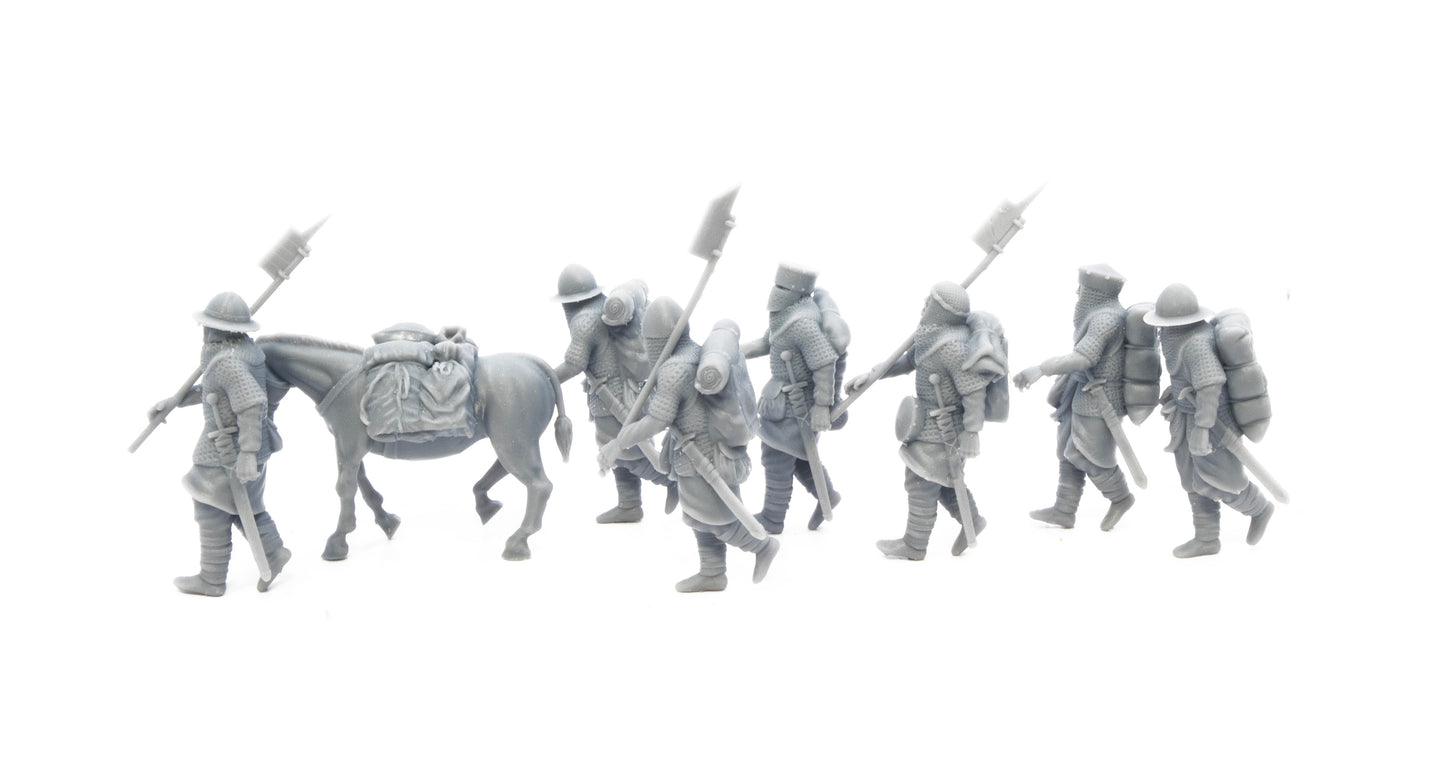 Medieval army marching #2