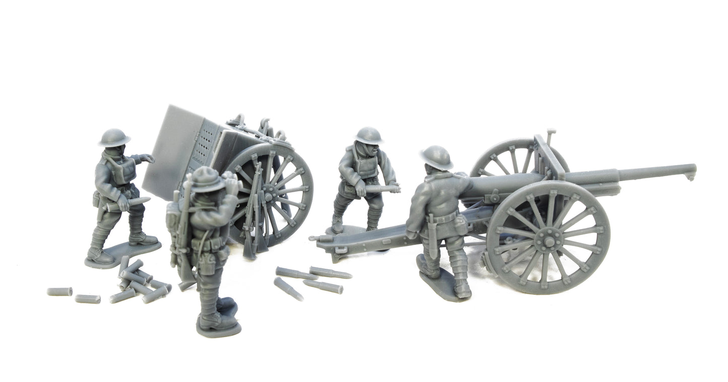 Great War USMC Canon de 75 modele 1897 and Crew by W3 Wargaming.