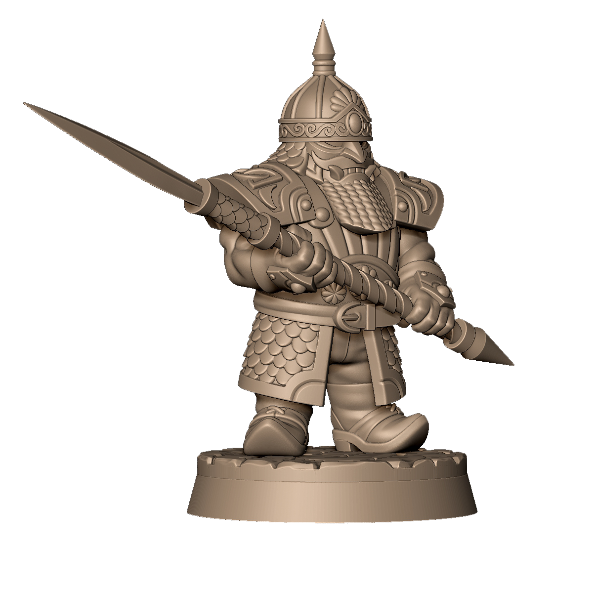 Dwarven Immortal A by Menagerie Miniature