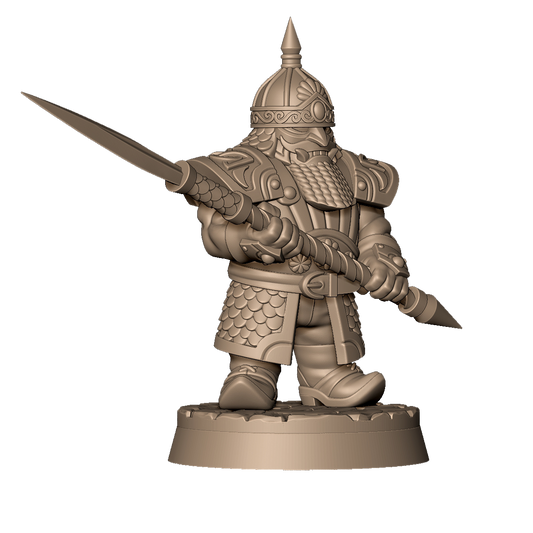 Dwarven Immortal A by Menagerie Miniature