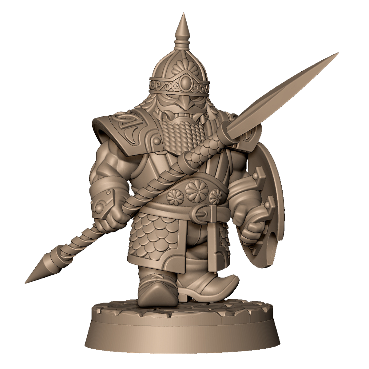 Dwarven Immortal D by Menagerie Miniature