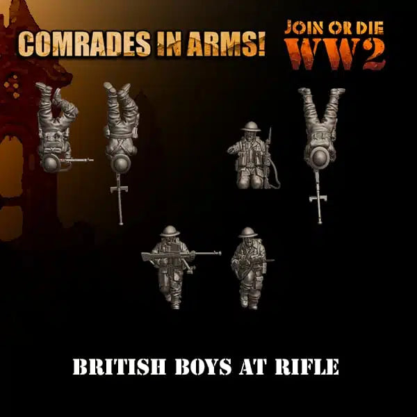 British Boys at Teams by 3D Breed Miniatures