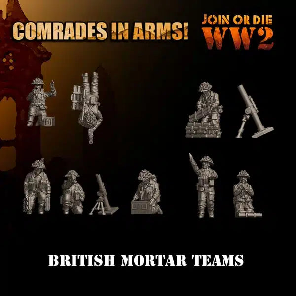British Army Mortar Teams by 3D Breed Miniatures