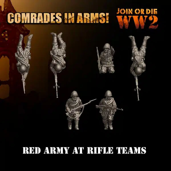 Soviet At Rifle Teams by 3D Breed Miniatures