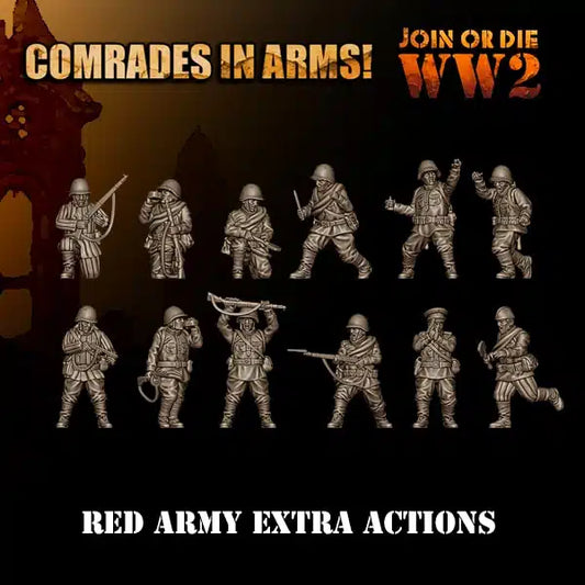 Soviet Soldiers Extra Actions by 3D Breed Miniatures