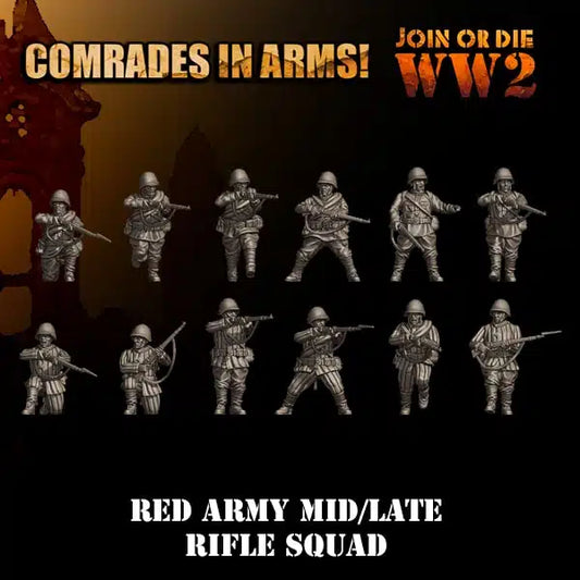 Soviet Mid Late Riflemen by 3D Breed Miniatures