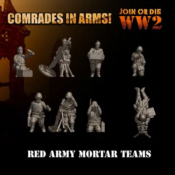 Soviet Mortar Teams by 3D Breed Miniatures