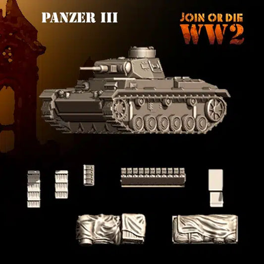 German Panzer III by 3D Breed Miniatures