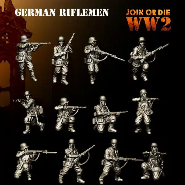 German Early Riflemen by 3D Breed Miniatures