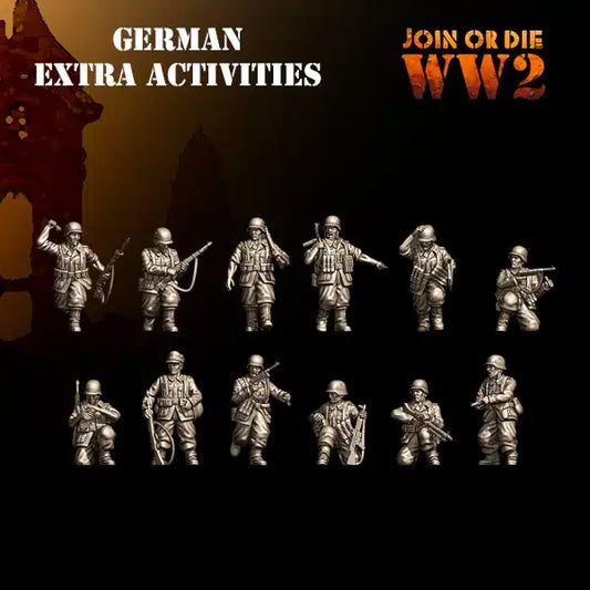 German Extra Activities Poses by 3D Breed Miniatures