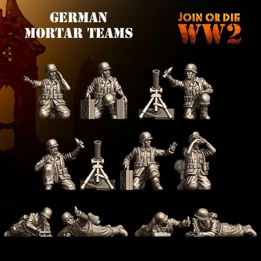 German Mortar Teams by 3D Breed Miniatures
