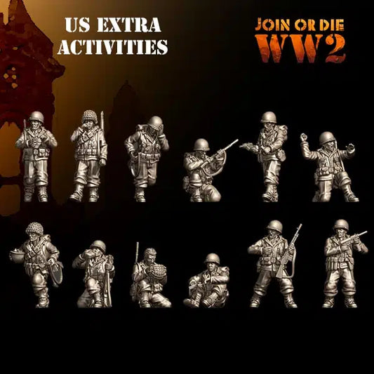 US Army G.I.Extra Activities Poses by 3D Breed Miniatures