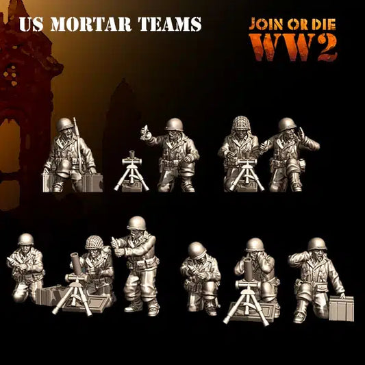 US Army G.I.Mortar Teams by 3D Breed Miniatures