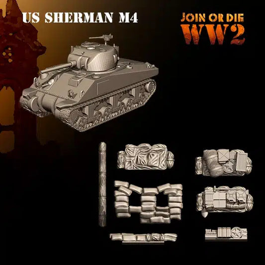 US G.I. Sherman M4 by 3D Breed Miniatures