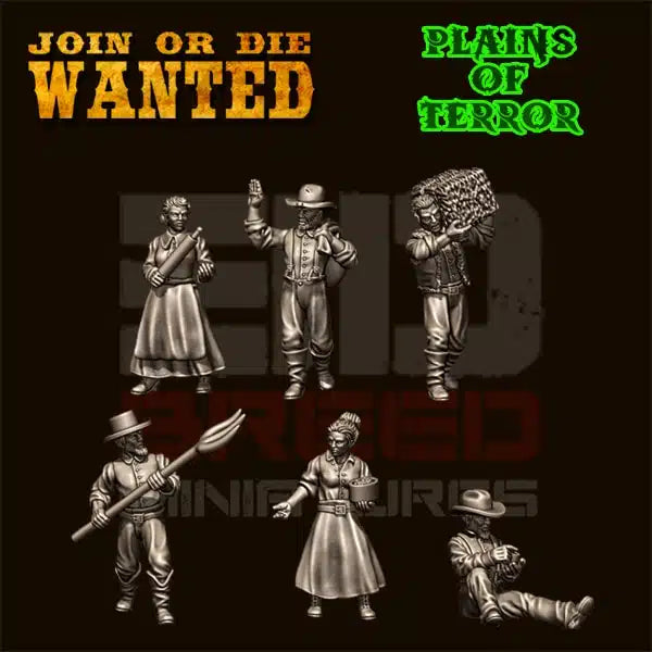 Farmers by 3d Breed Miniatures