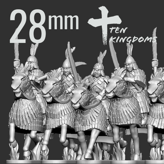 Khitan Liao Armored Saber Cavalry A by Ten Kingdoms Miniatures