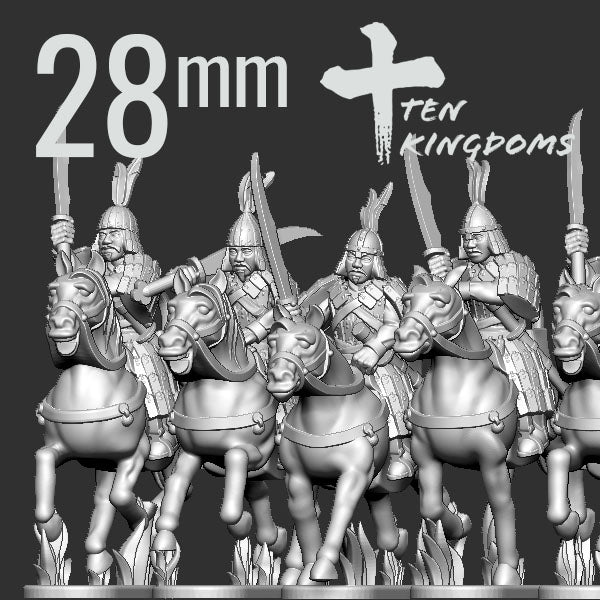 Khitan Liao Armored Saber Cavalry B by Ten Kingdoms Miniatures